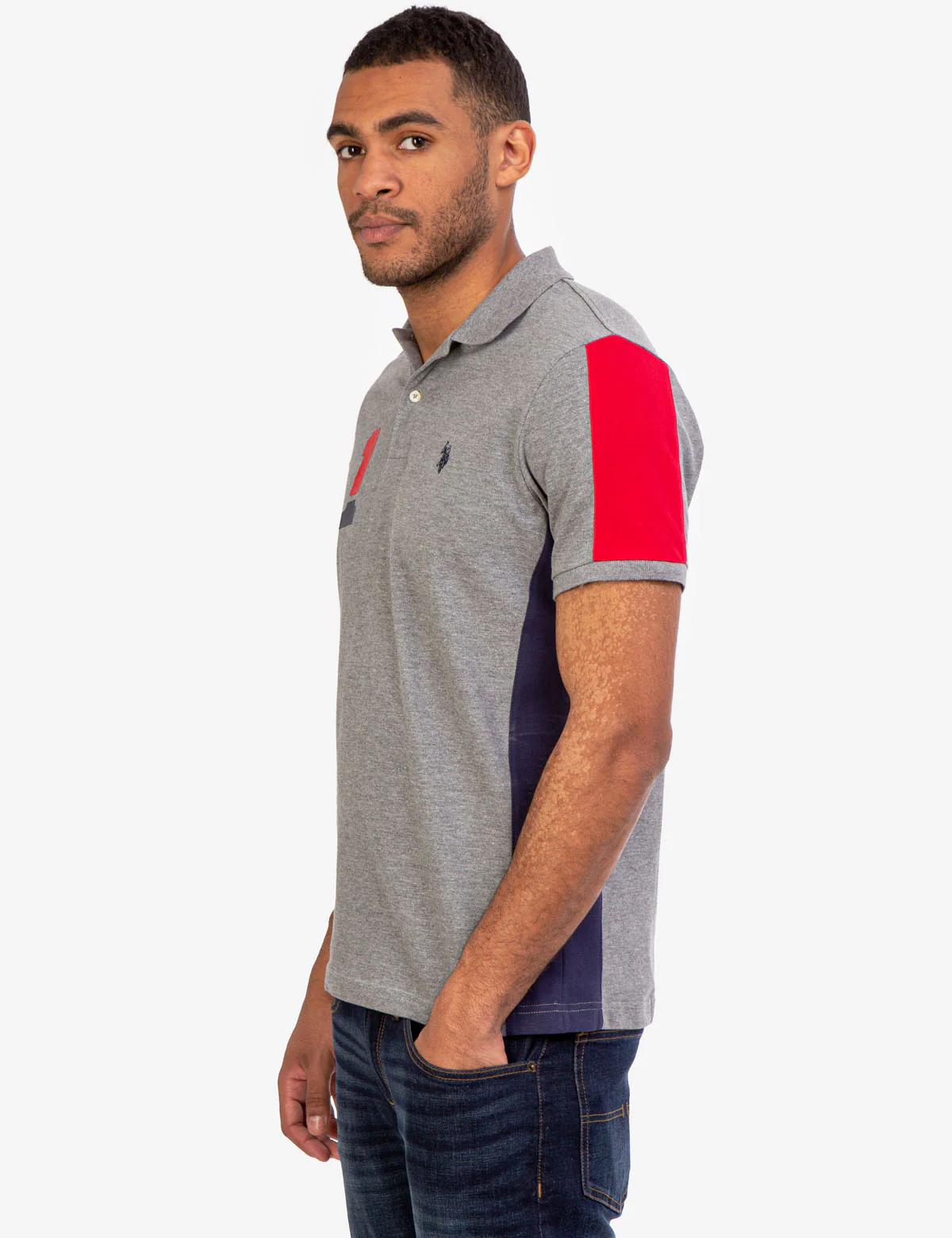 PIECED PIQUE POLO SHIRT - Image 4