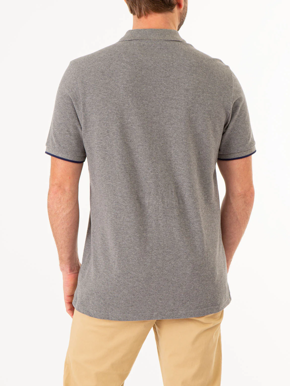 PIECED SIGNATURE STRIPE PIQUE POLO SHIRT - Image 8
