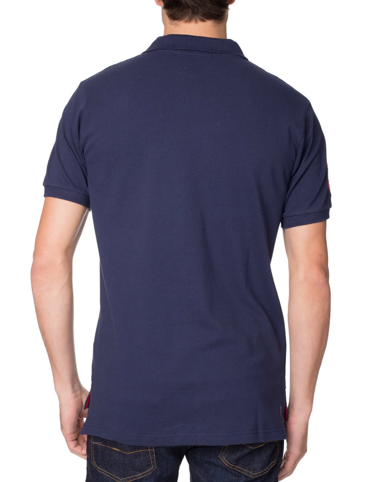 Pique Mesh Multi-Color Logo Polo Shirt - Image 7