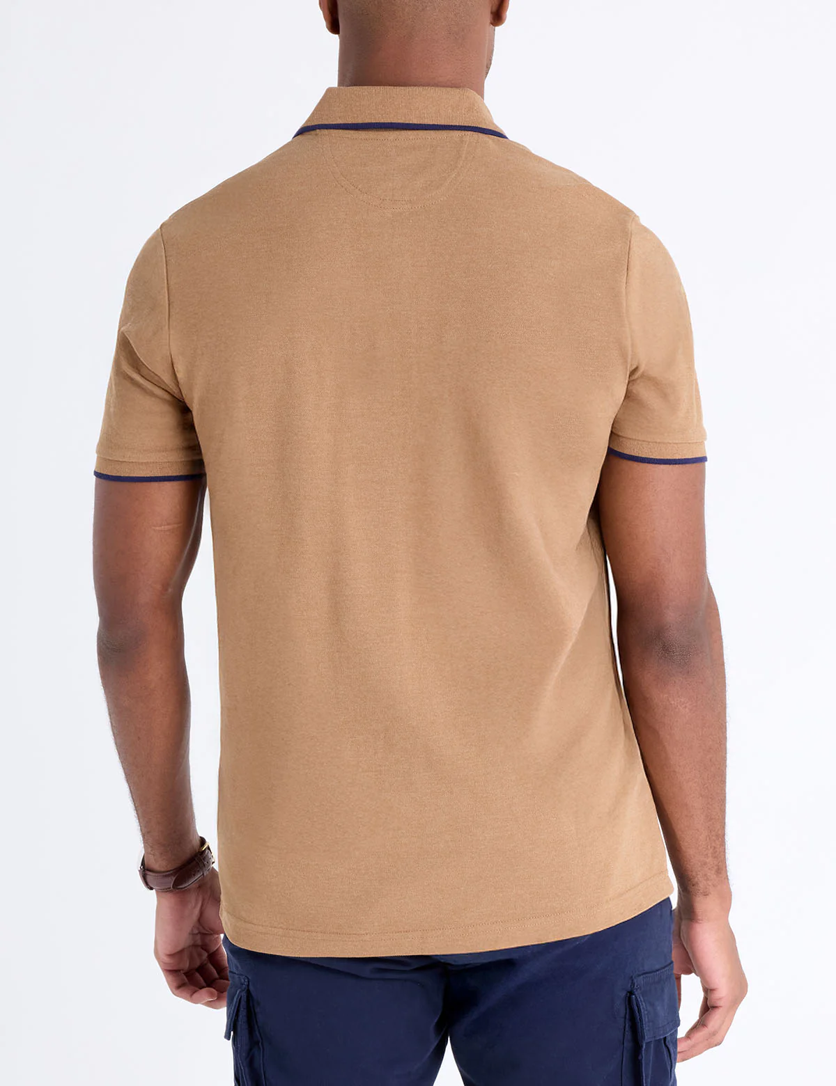 PIQUE POLO SHIRT WITH LOGO EMBLEM - Image 7