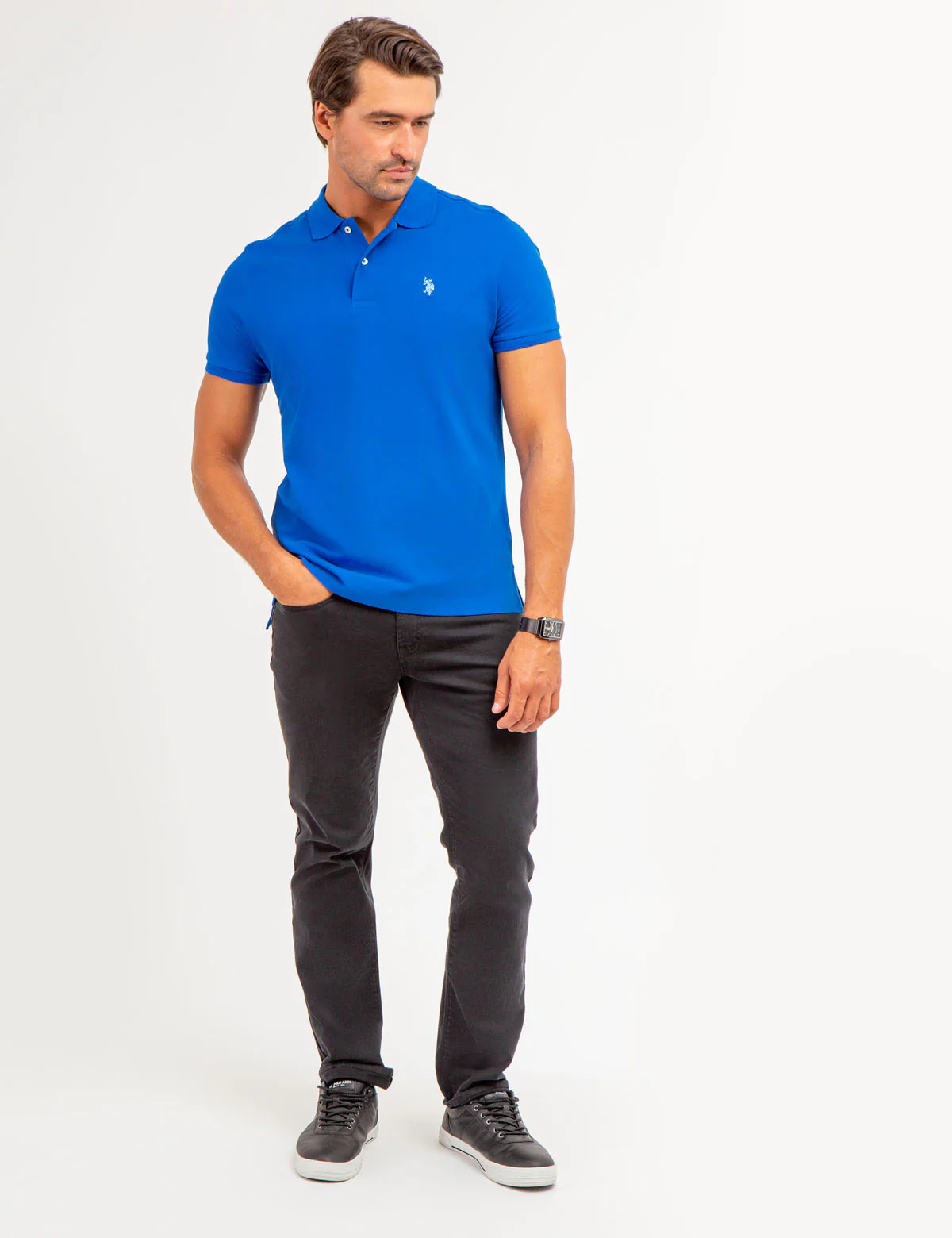 SOLID PIQUE SMALL LOGO POLO SHIRT - Image 22