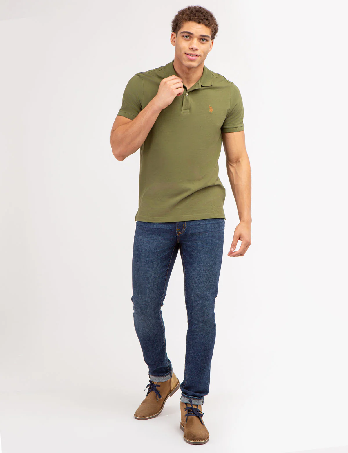 SOLID PIQUE SMALL LOGO POLO SHIRT - Image 34