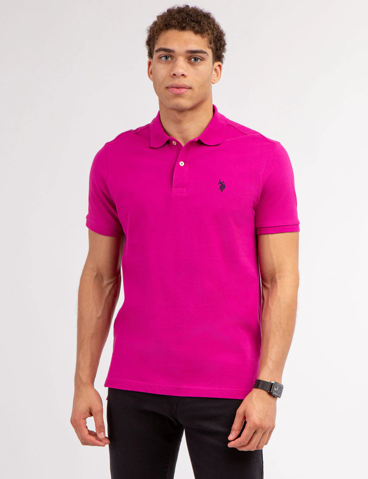 SOLID PIQUE SMALL LOGO POLO SHIRT - Image 40