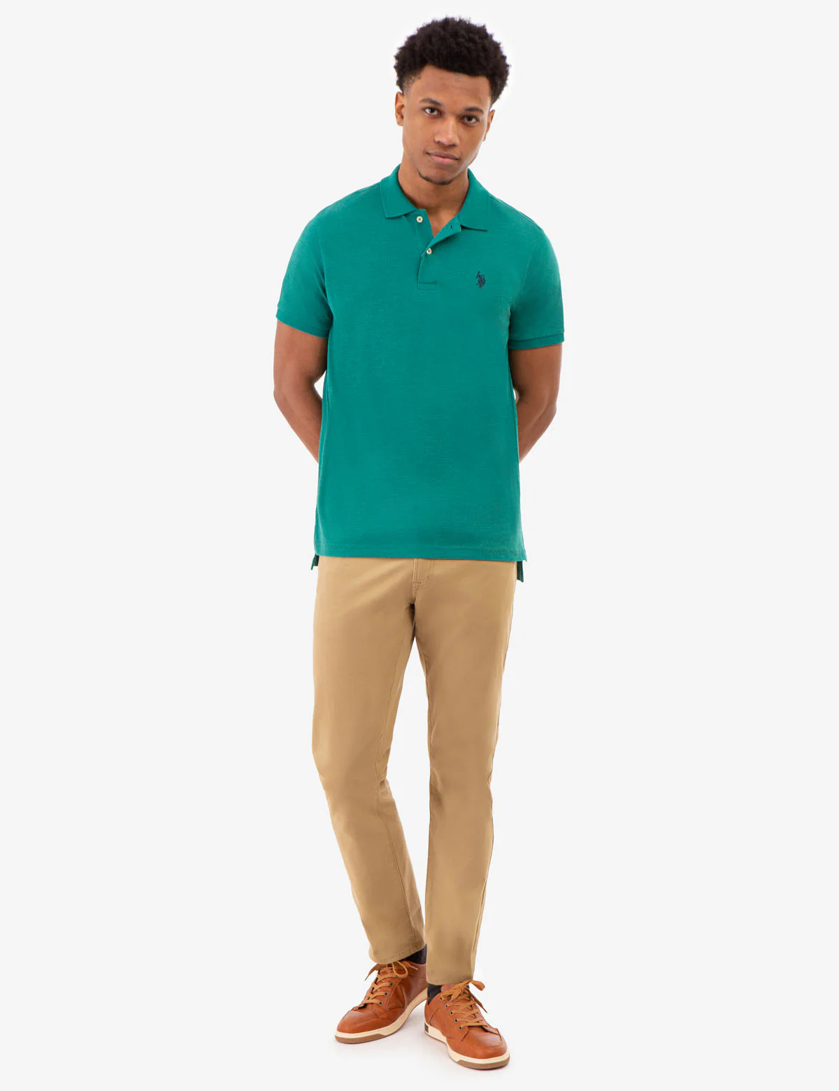 SOLID PIQUE SMALL LOGO POLO SHIRT - Image 50