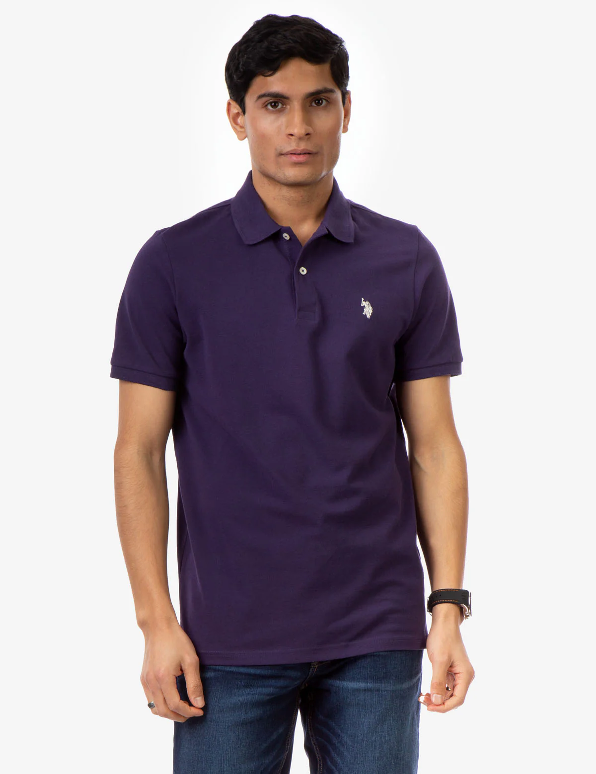 PIQUE SMALL LOGO POLO SHIRT