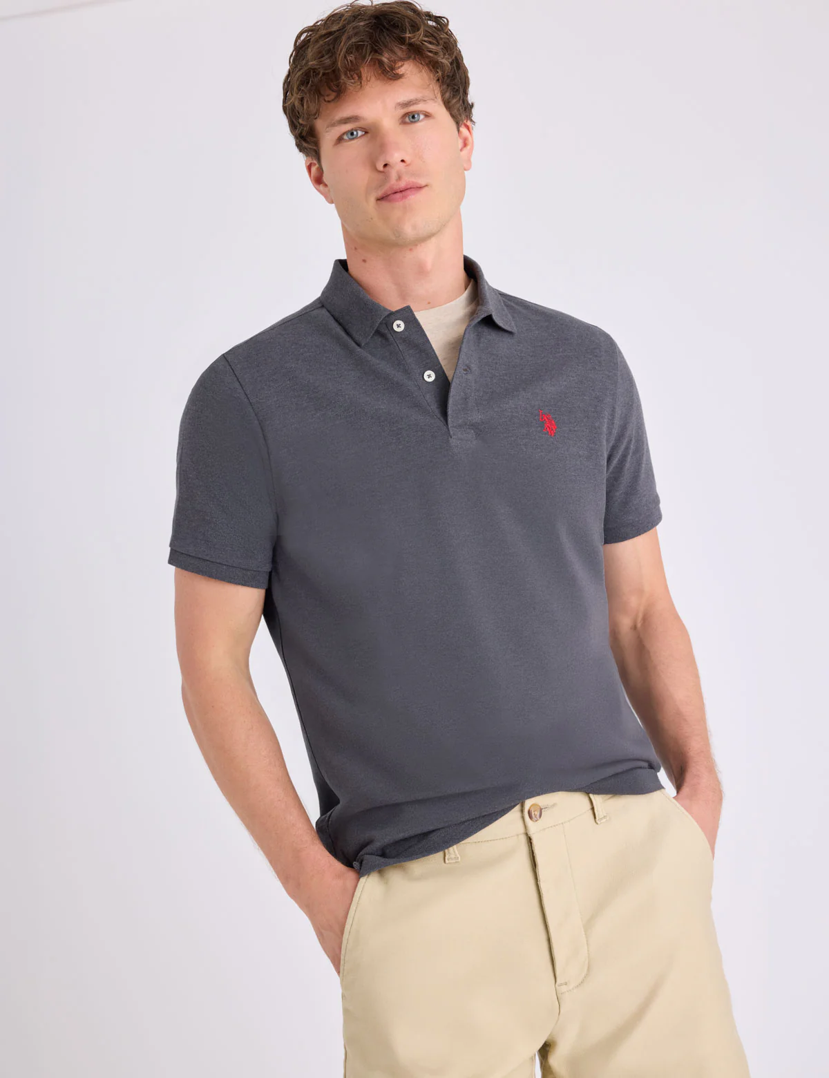 SOLID PIQUE SMALL LOGO POLO SHIRT - Image 11