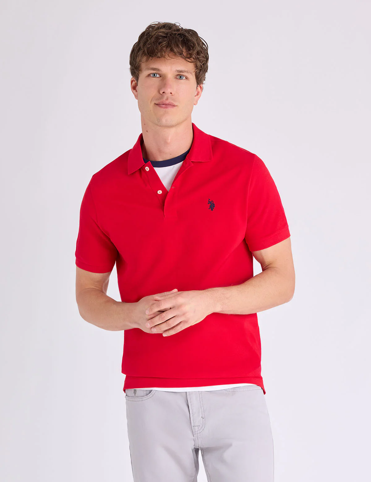 SOLID PIQUE SMALL LOGO POLO SHIRT - Image 15