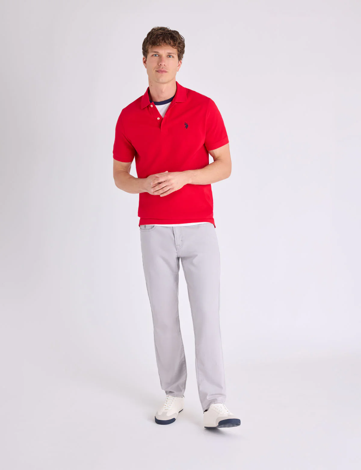 SOLID PIQUE SMALL LOGO POLO SHIRT - Image 17