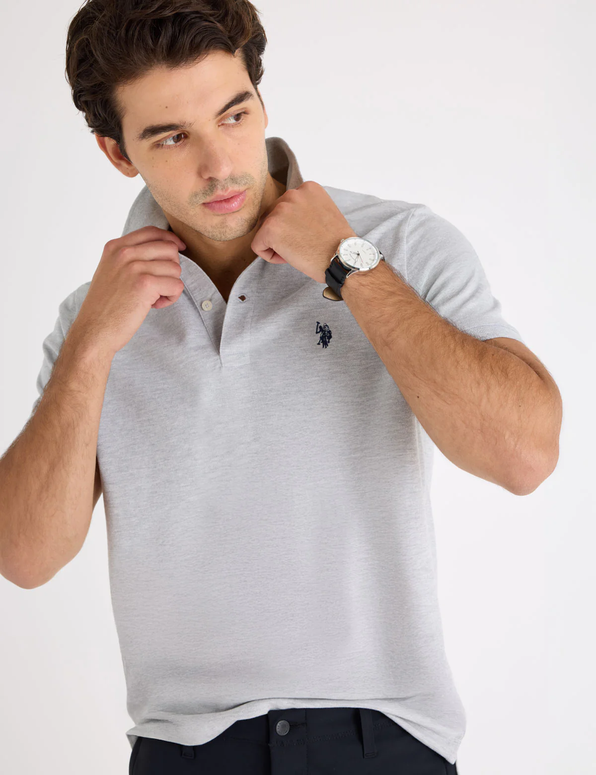SOLID PIQUE SMALL LOGO POLO SHIRT - Image 19