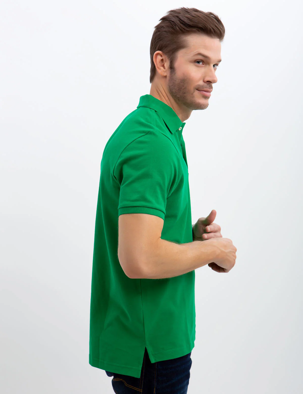 SOLID PIQUE SMALL LOGO POLO SHIRT - Image 27
