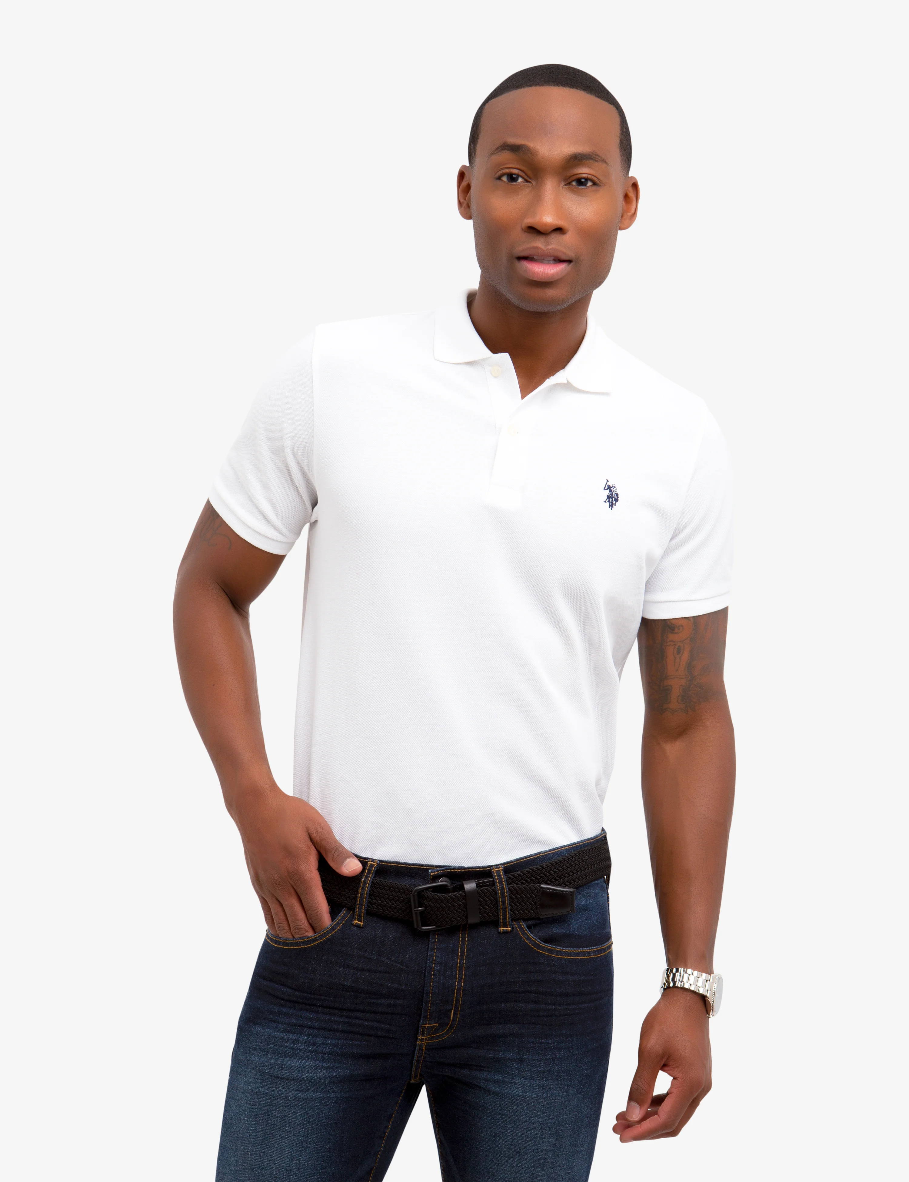SOLID PIQUE SMALL LOGO POLO SHIRT - Image 9