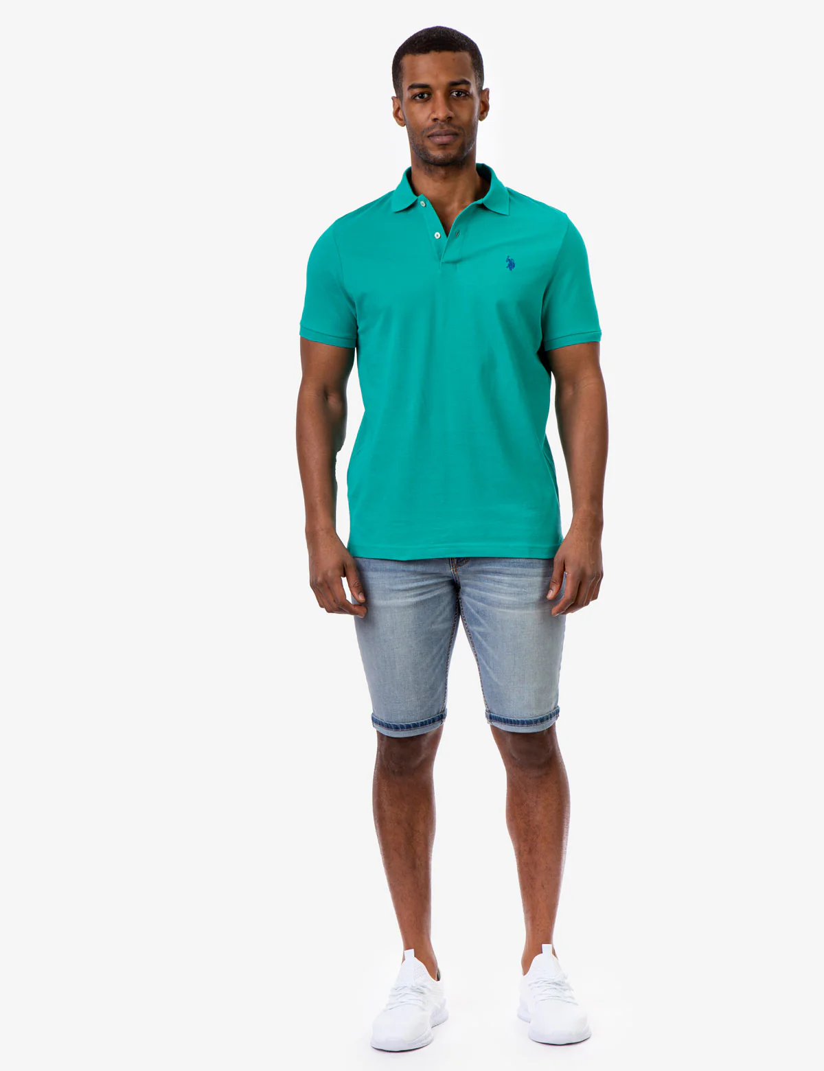 PIQUE SMALL LOGO POLO SHIRT