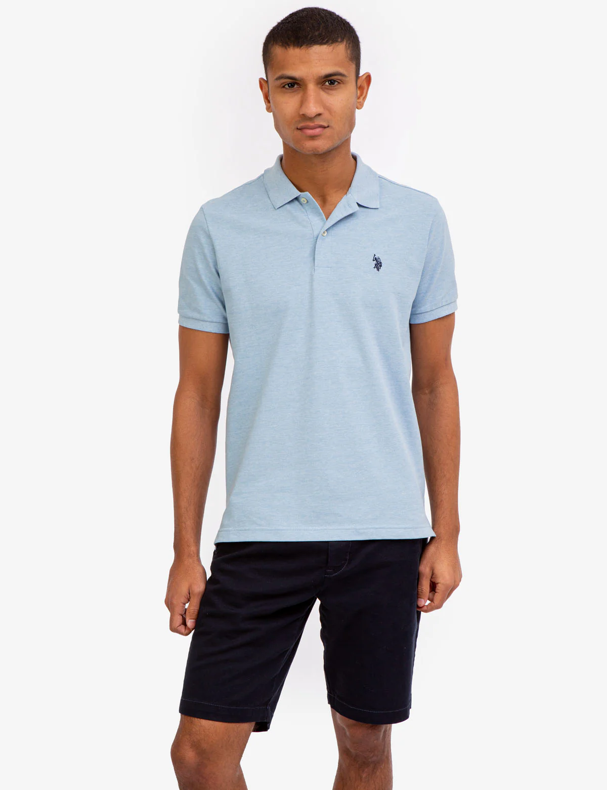 SOLID PIQUE SMALL LOGO POLO SHIRT