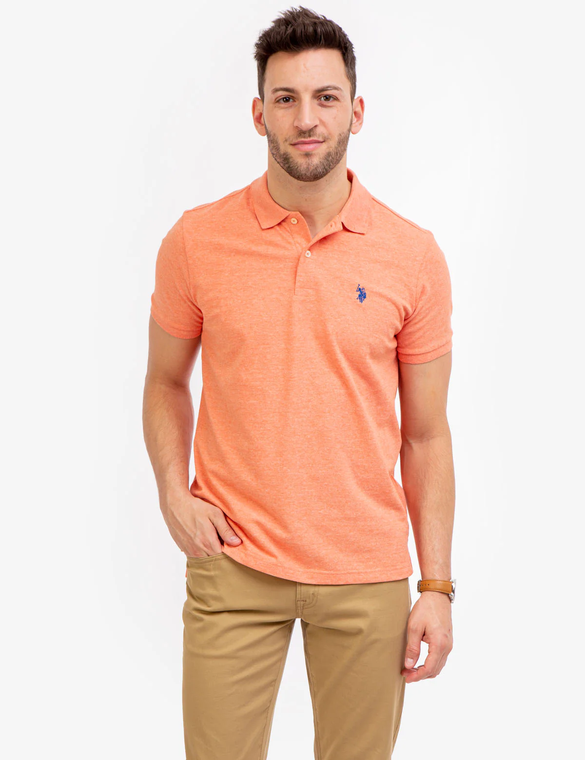 SOLID PIQUE SMALL LOGO POLO SHIRT - Image 6