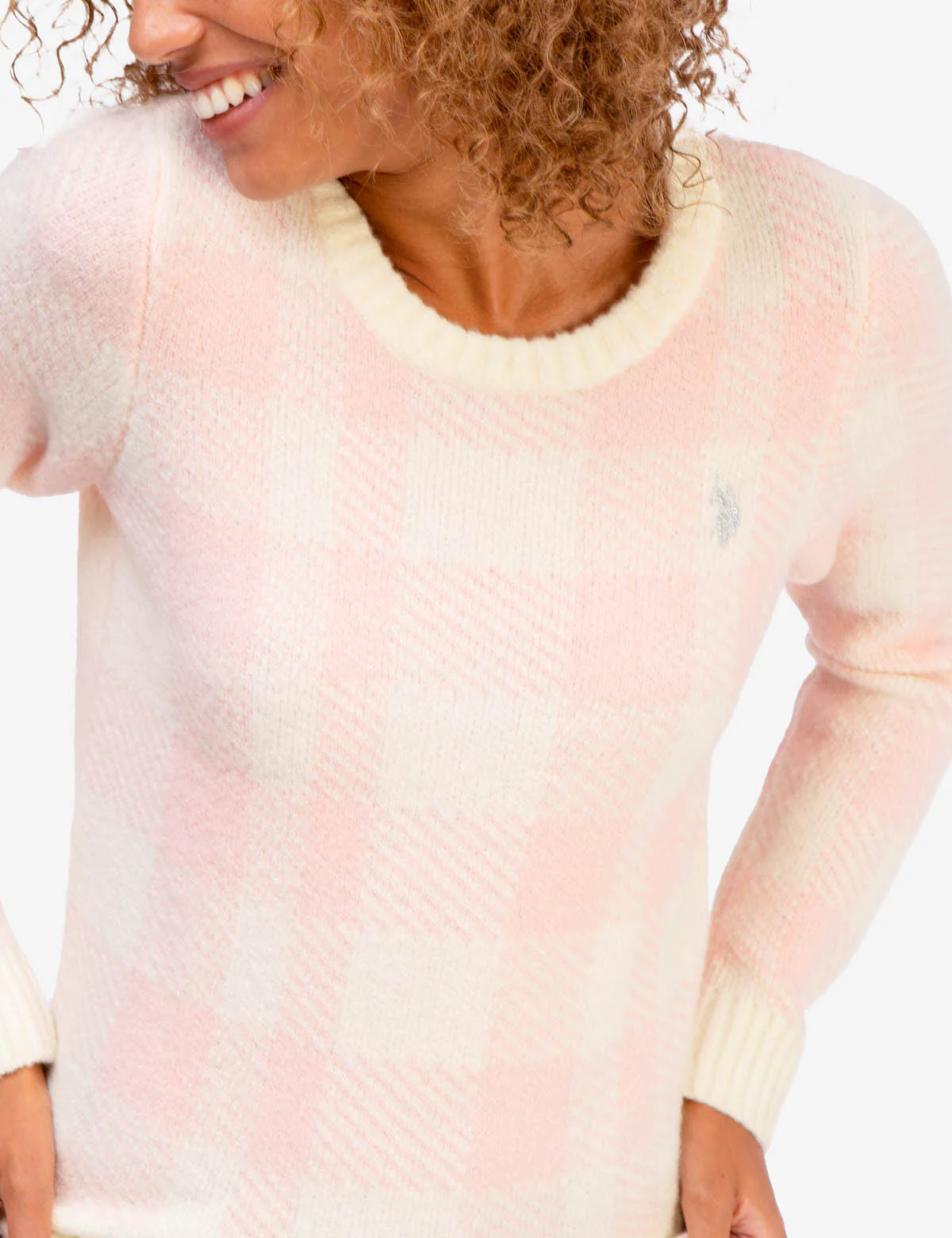 PLAID CREW NECK SWEATER - Image 3