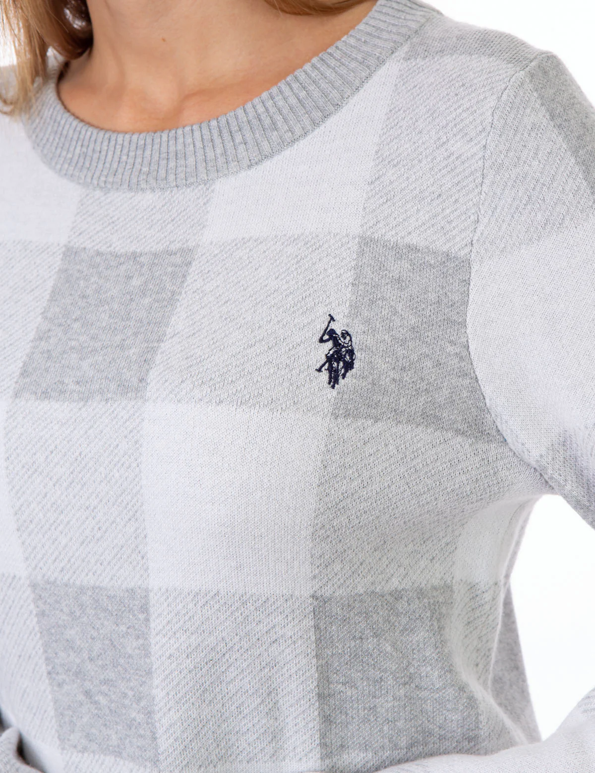PLAID CREW NECK SWEATER - Image 9