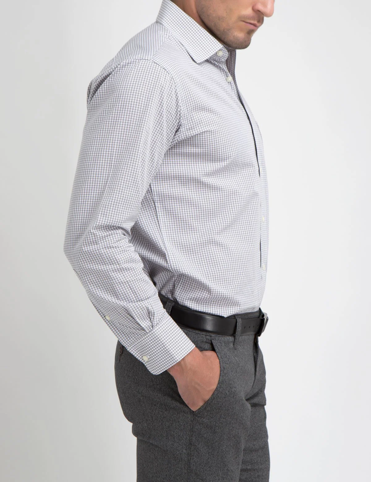 PLAID DRESS SHIRT - Image 5