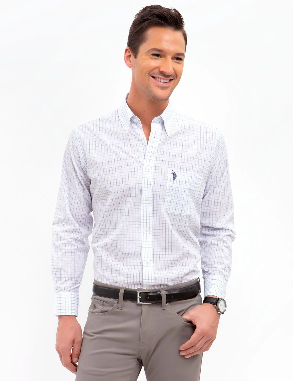 PLAID DRESS SHIRT