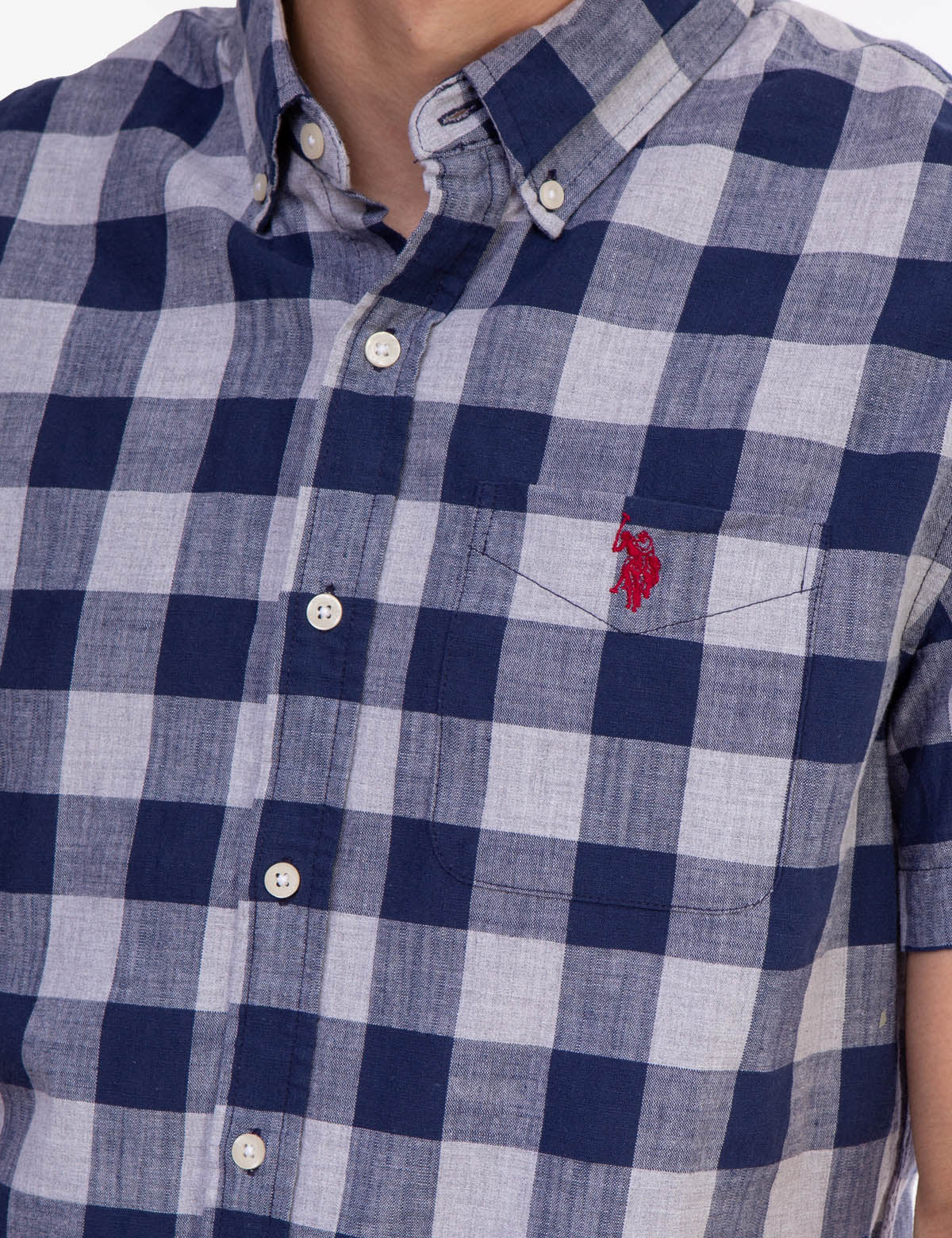 PLAID HEATHER SHORT SLEEVE SHIRT - Image 5