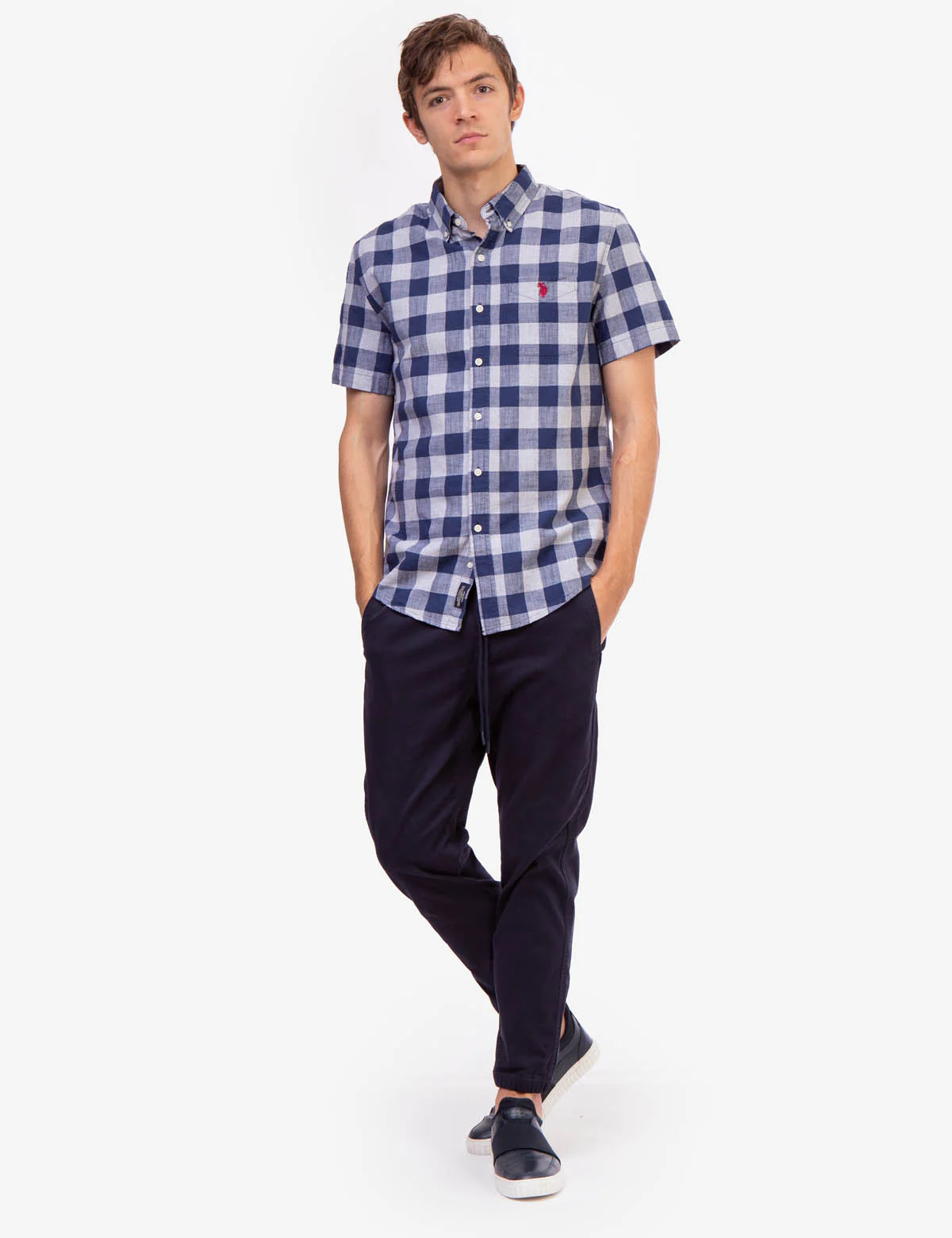 PLAID HEATHER SHORT SLEEVE SHIRT - Image 7