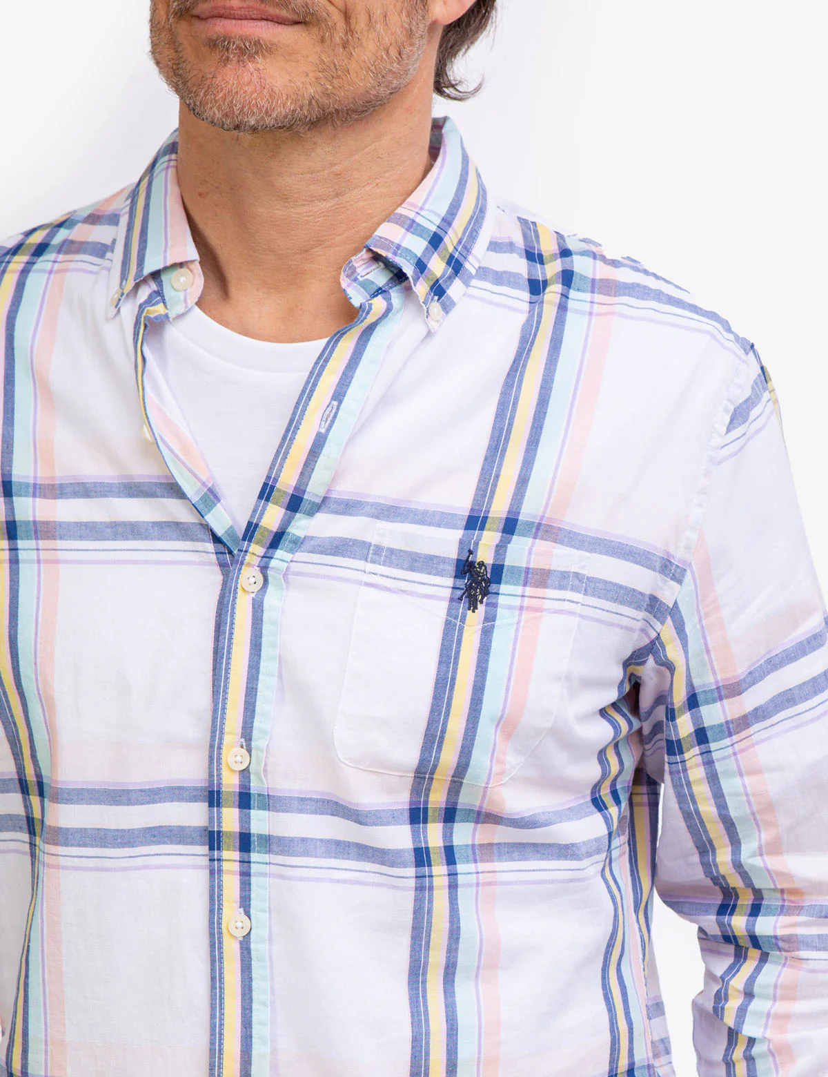 PLAID MADRAS LONG SLEEVE SHIRT - Image 5