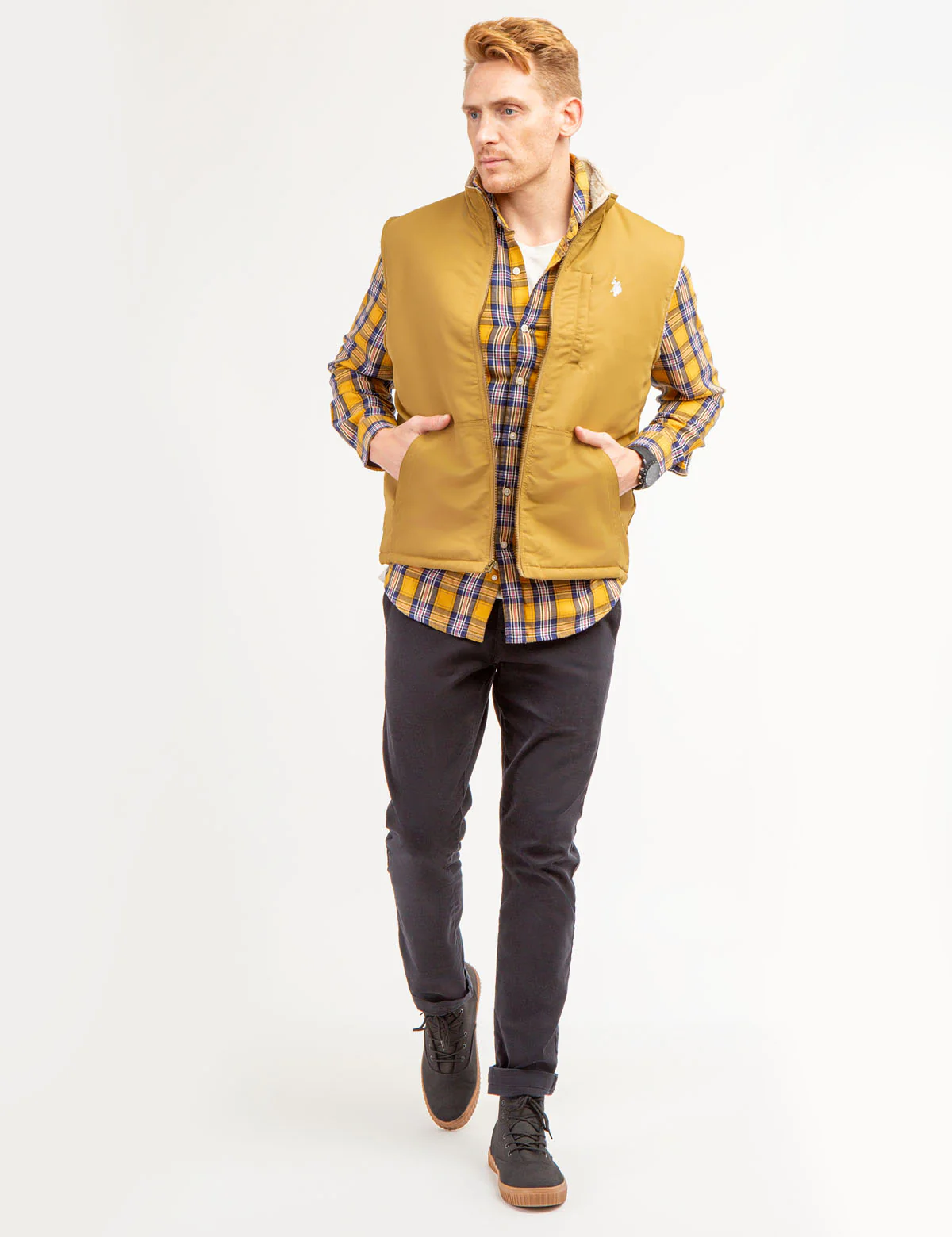 PLAID PEACHED TWILL LONG SLEEVE SHIRT - Image 7