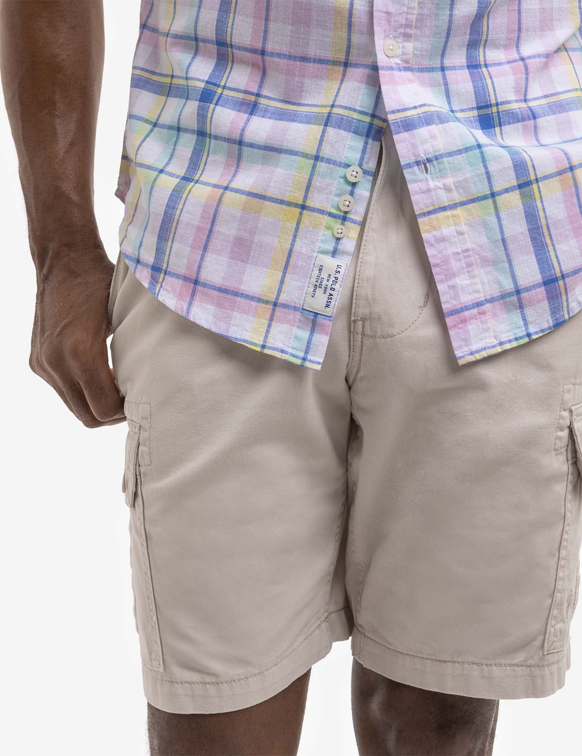 PLAID SHORT SLEEVE POPLIN SHIRT WITH POCKET - Image 4