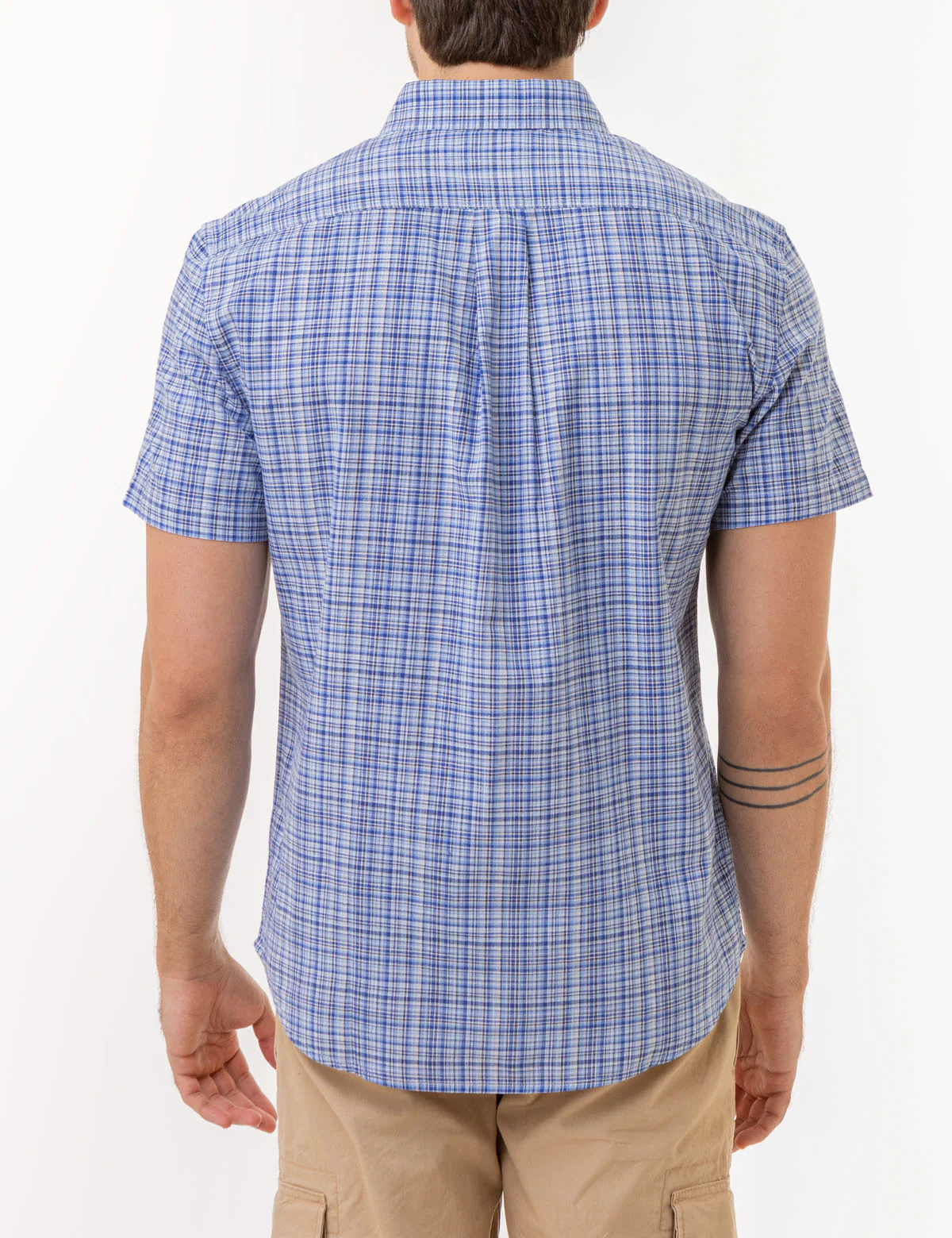 PLAID SLUB POPLIN SHORT SLEEVE SHIRT - Image 4