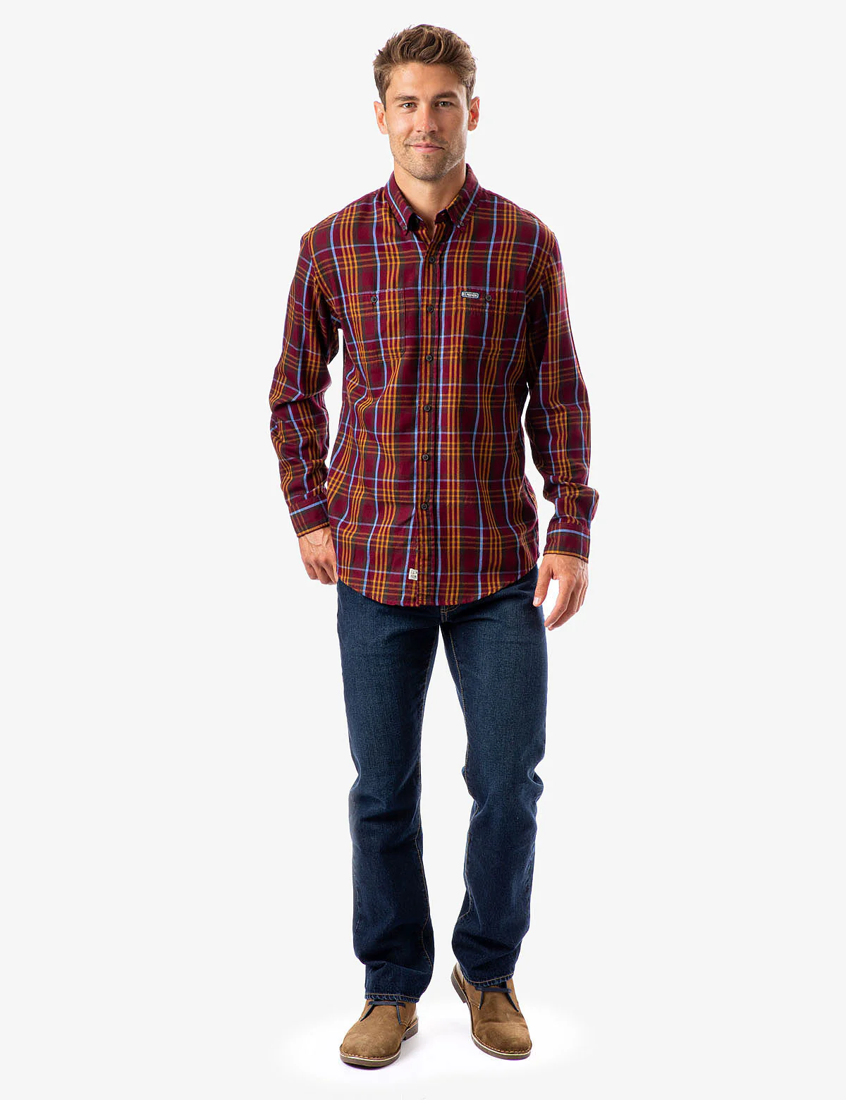 PLAID TWILL LONG SLEEVE SHIRT - Image 2