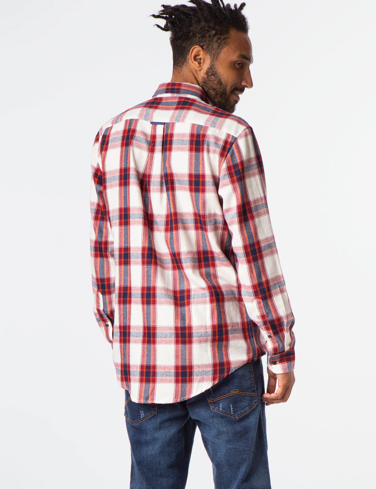 PLAID TWILL TWO POCKET SHIRT - Image 3