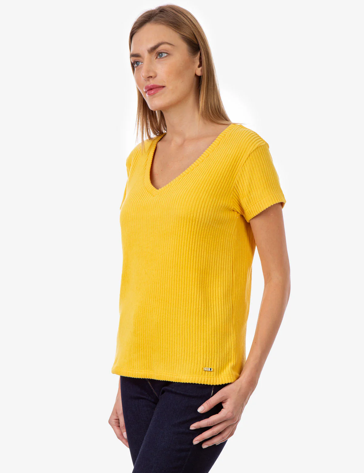 PLUSH RIB V-NECK TOP - Image 12