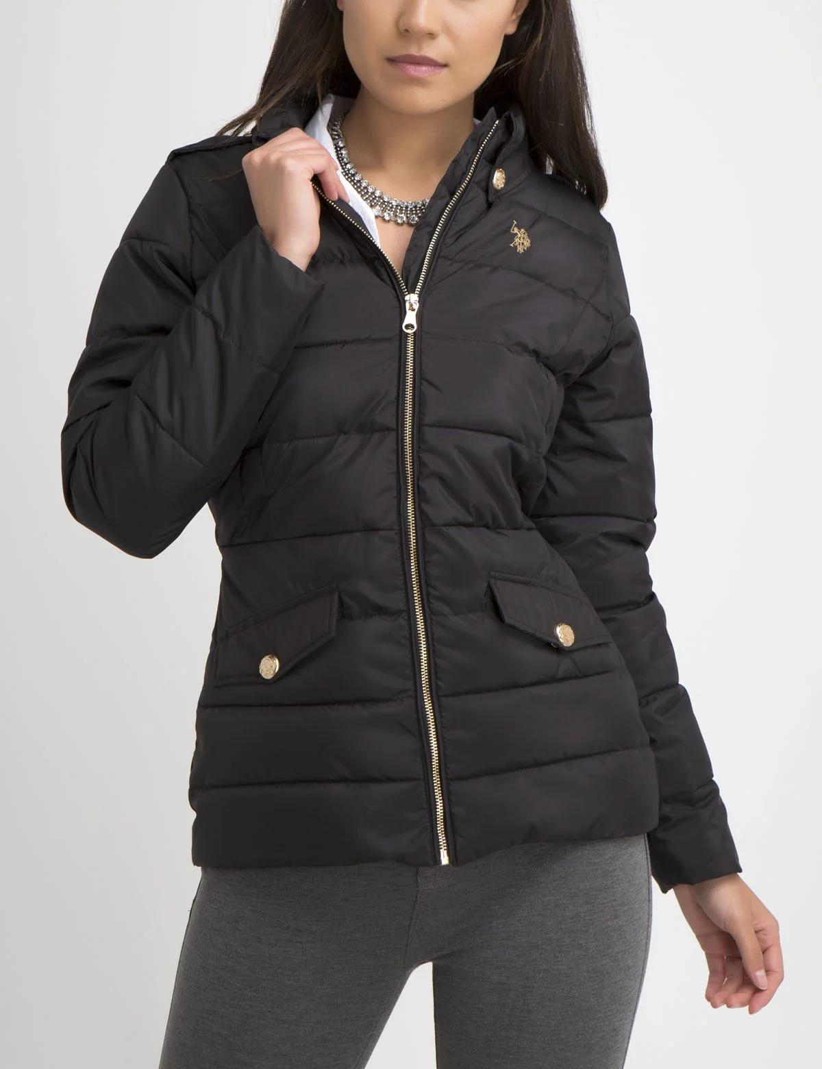 POINT COLLAR  PUFFER JACKET - Image 6