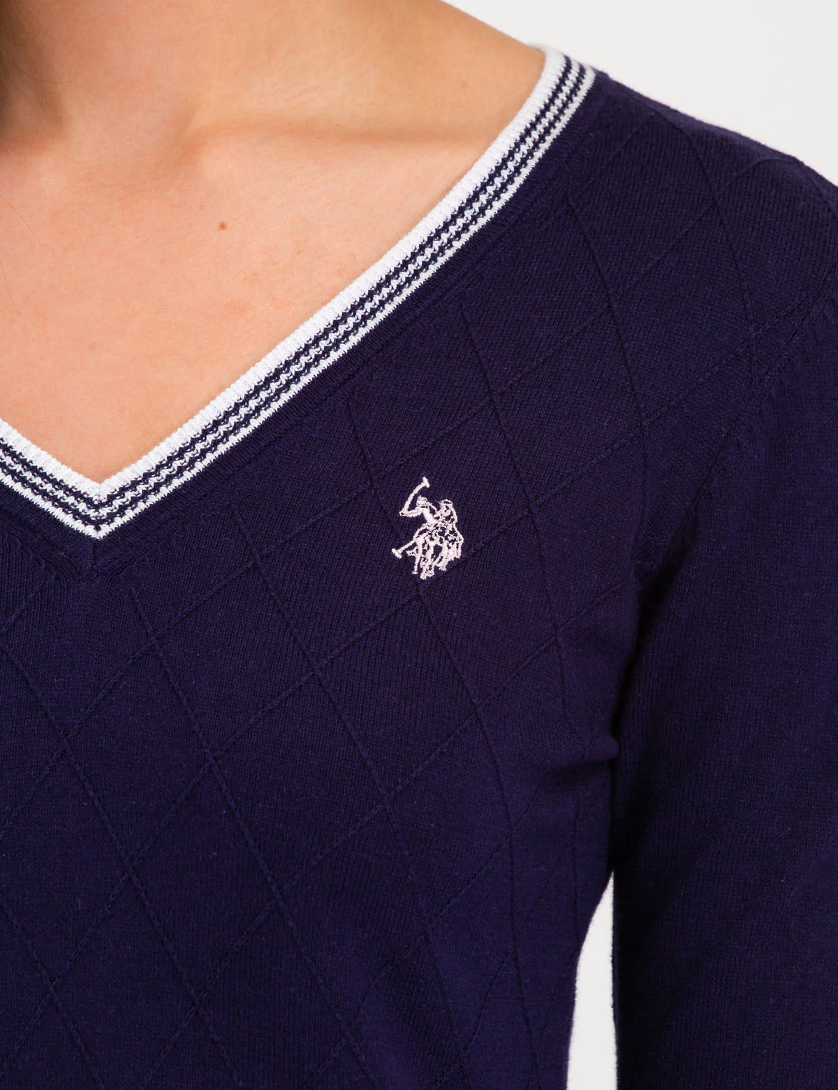 POINTELLE V-NECK SWEATER - Image 11