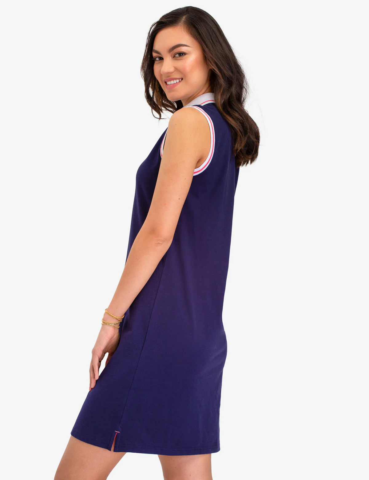 POLO DRESS WITH PIPING - Image 3