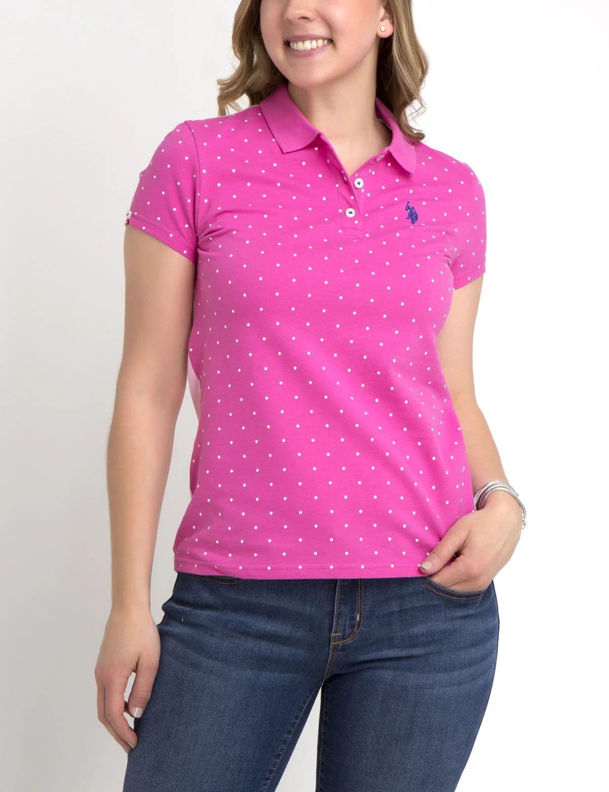 PREMIUM DOT OXFORD MIX POLO SHIRT - Image 16