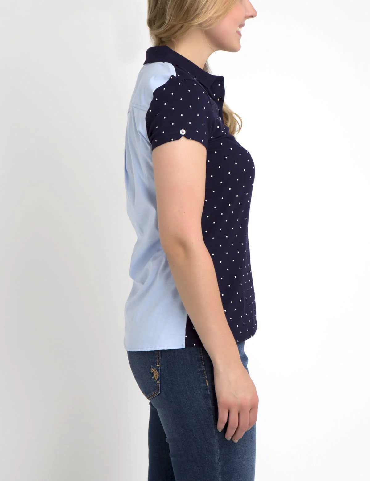 PREMIUM DOT OXFORD MIX POLO SHIRT - Image 5