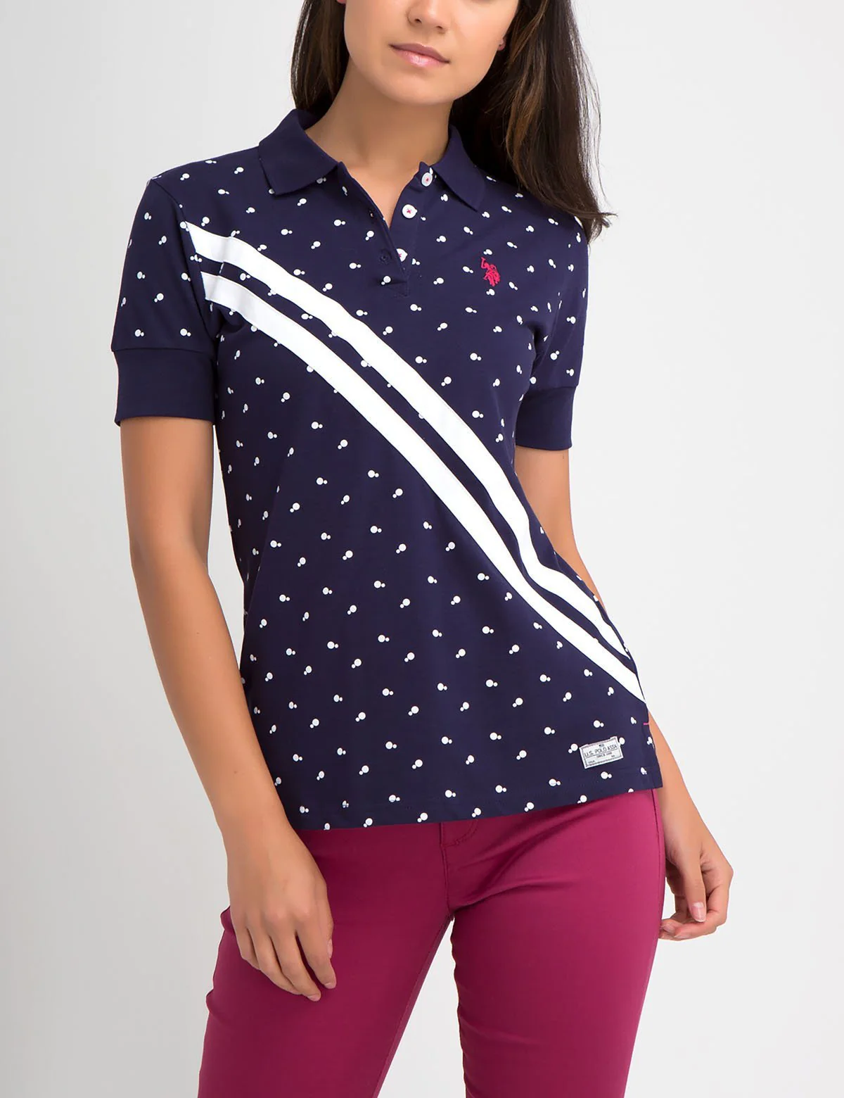 PREMIUM DOT SLASH POLO SHIRT - Image 3