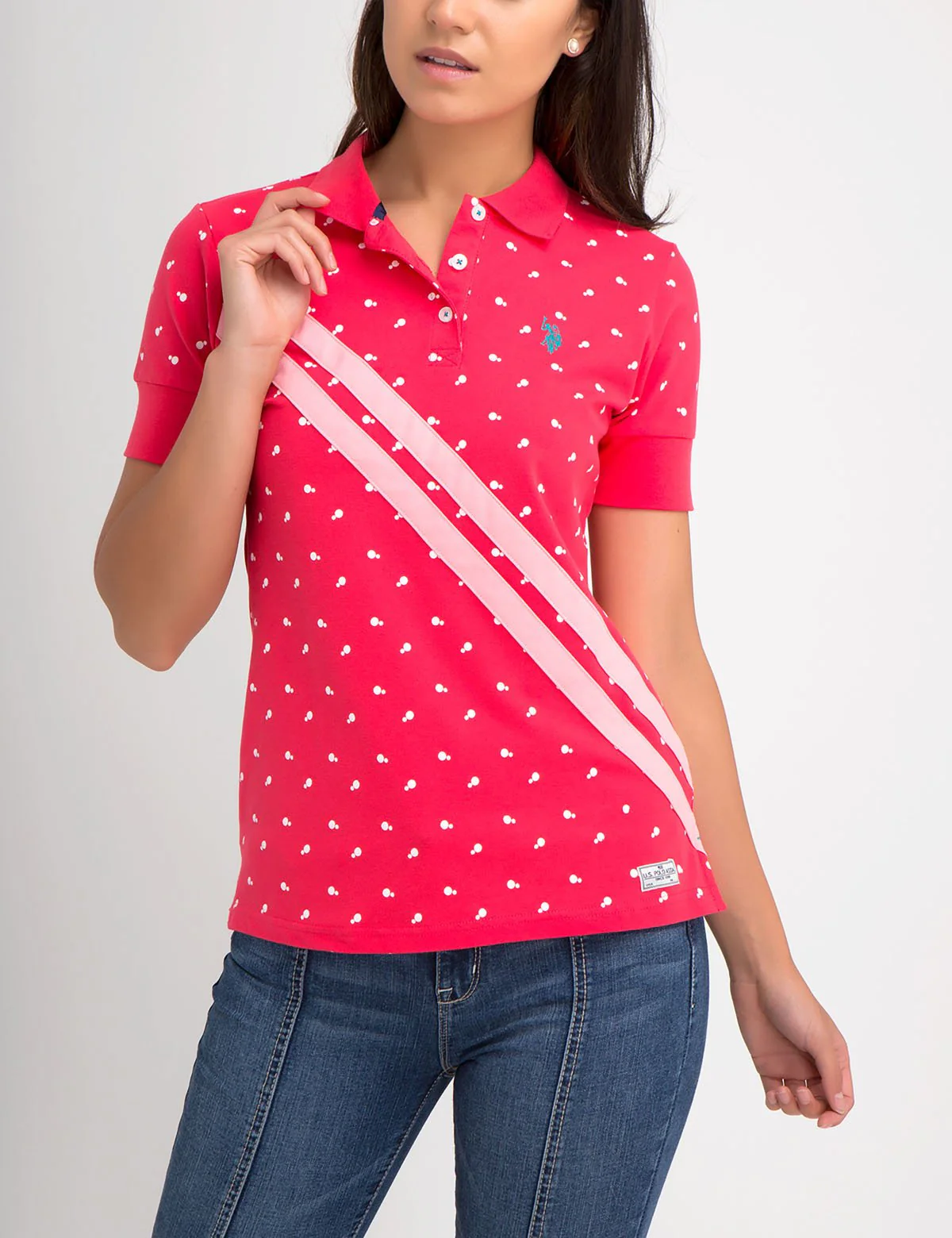 PREMIUM DOT SLASH POLO SHIRT - Image 9