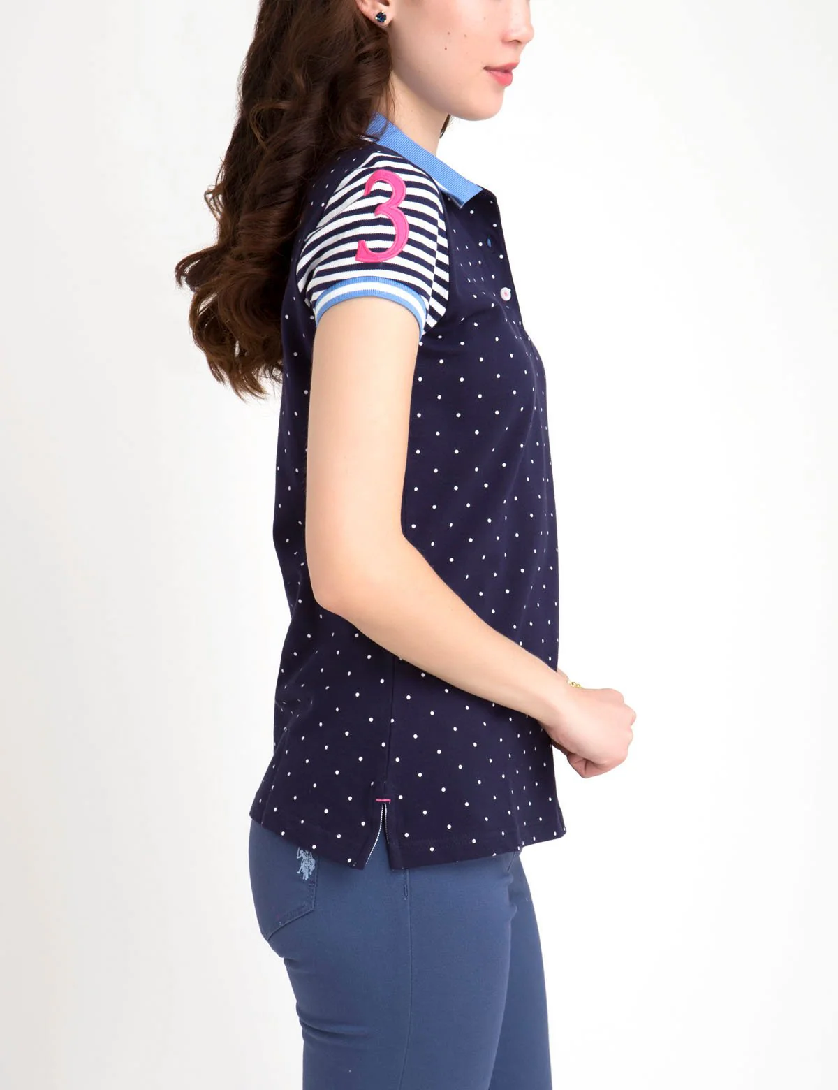 PREMIUM DOT STRIPE MIX POLO SHIRT - Image 5