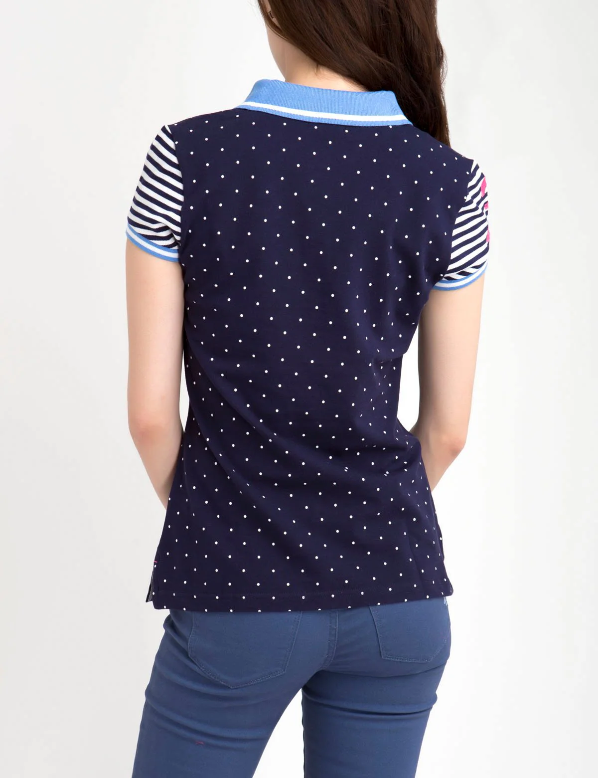 PREMIUM DOT STRIPE MIX POLO SHIRT - Image 6
