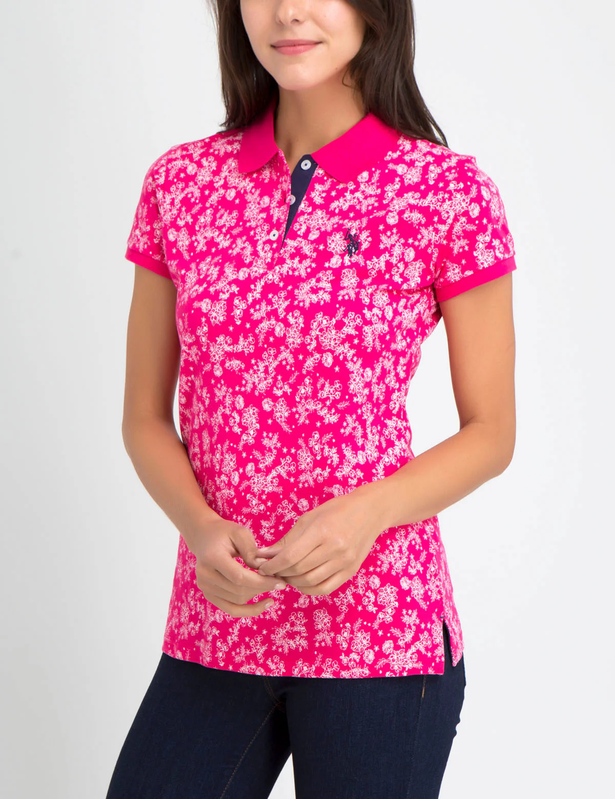 PREMIUM FLORAL PRINT POLO SHIRT - Image 13