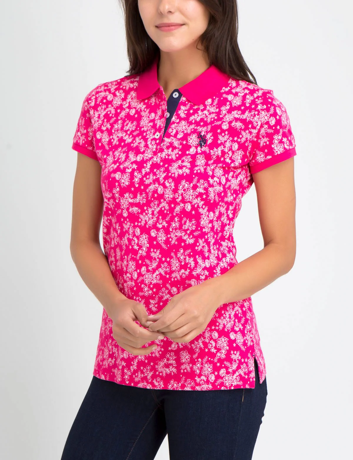PREMIUM FLORAL PRINT POLO SHIRT - Image 5