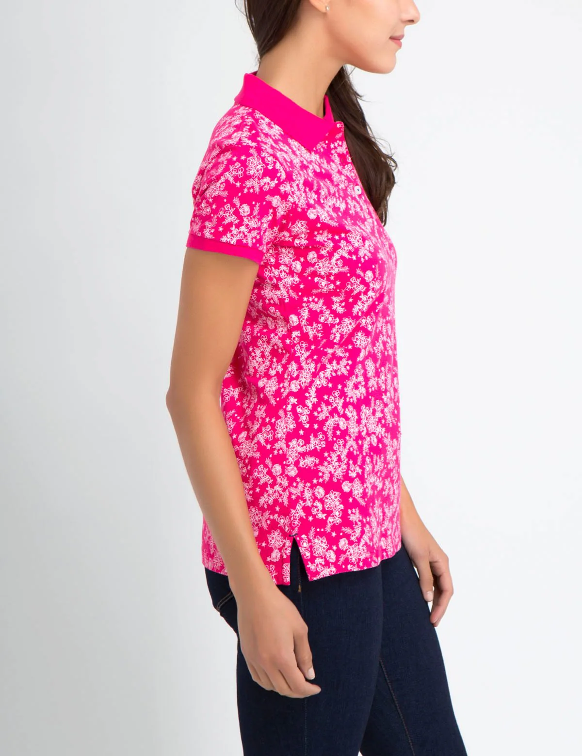 PREMIUM FLORAL PRINT POLO SHIRT - Image 6