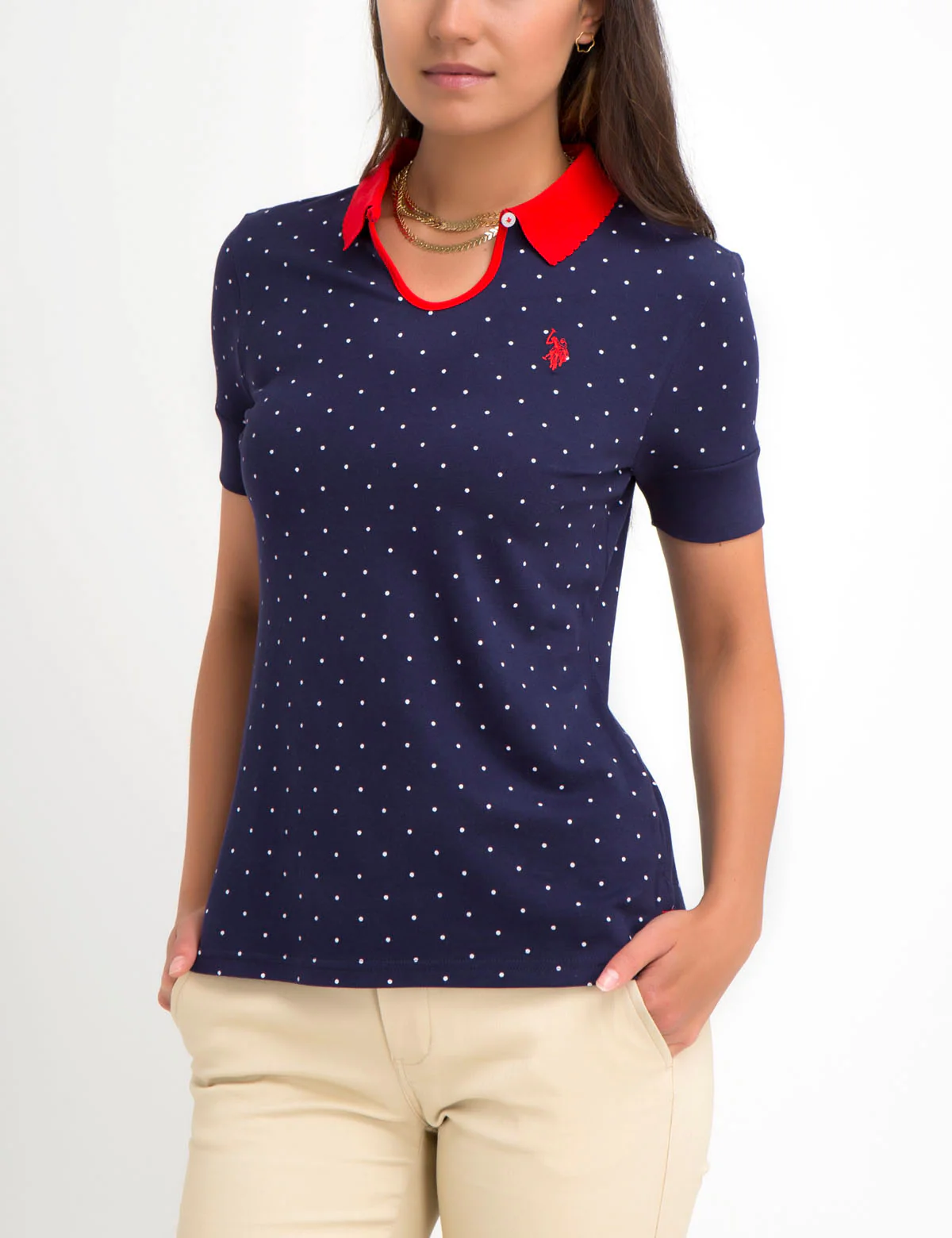 PREMIUM KEYHOLE DOT POLO SHIRT - Image 12
