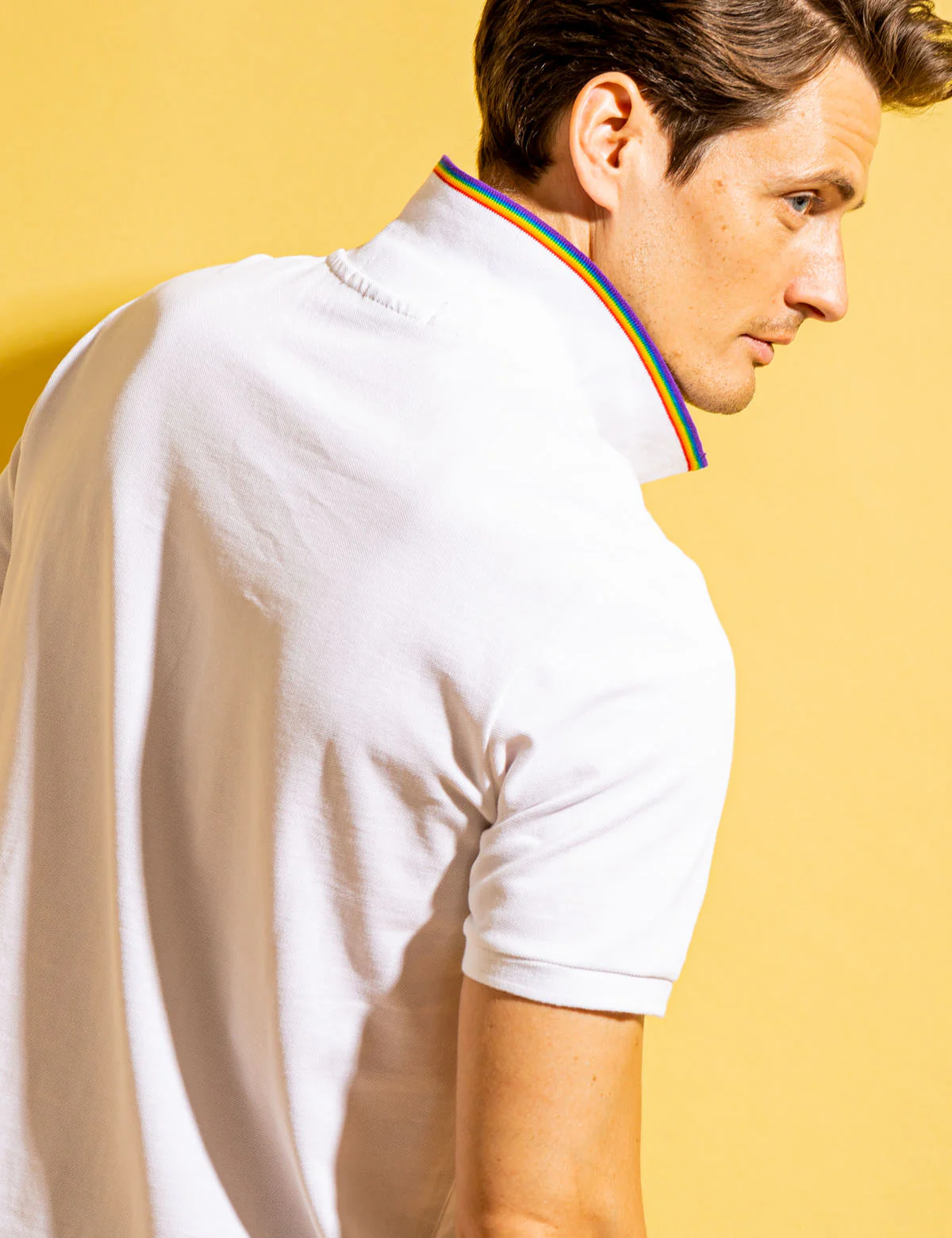 PRIDE RAINBOW TRIM PIQUE POLO SHIRT - Image 5