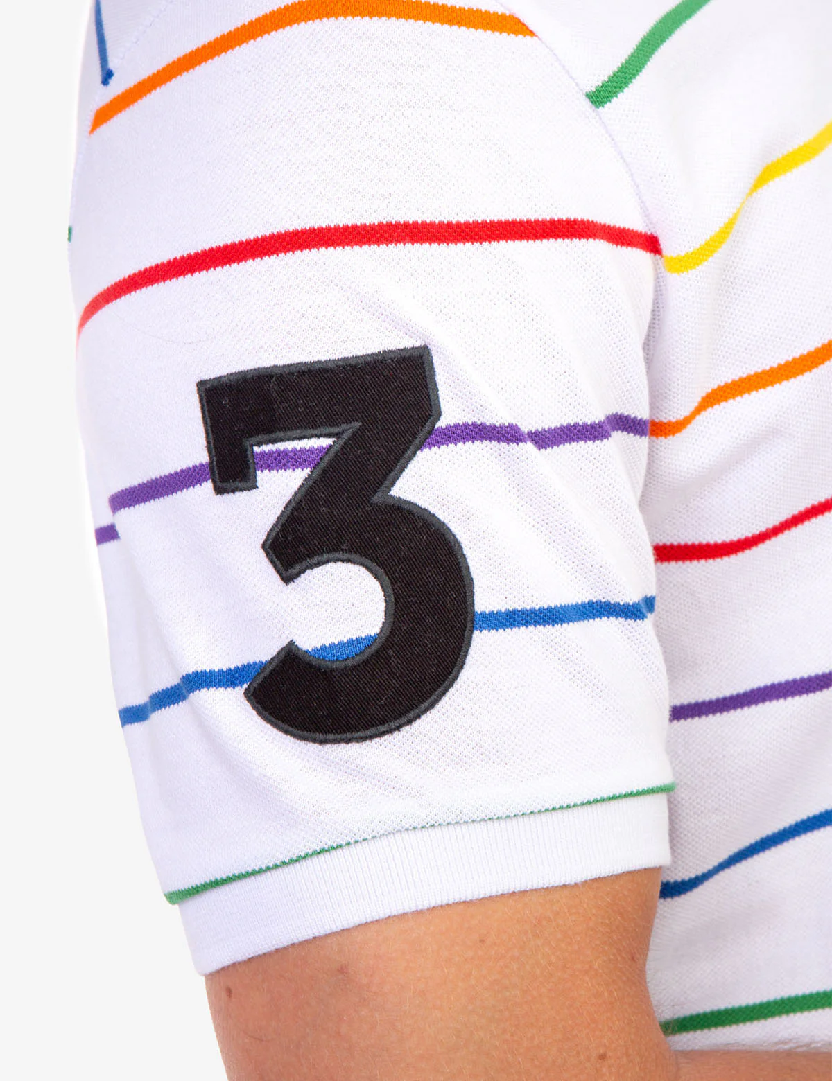 PRIDE YARN DYE STRIPE PIQUE POLO SHIRT - Image 12