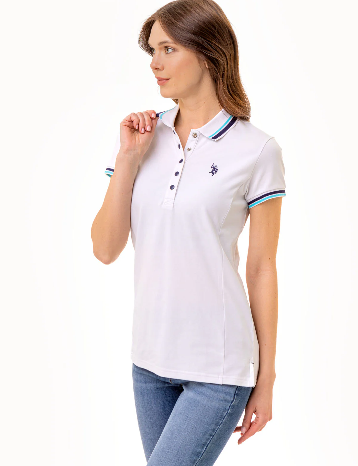 PRINCESS SIDE SEAM TIPPED POLO SHIRT - Image 4