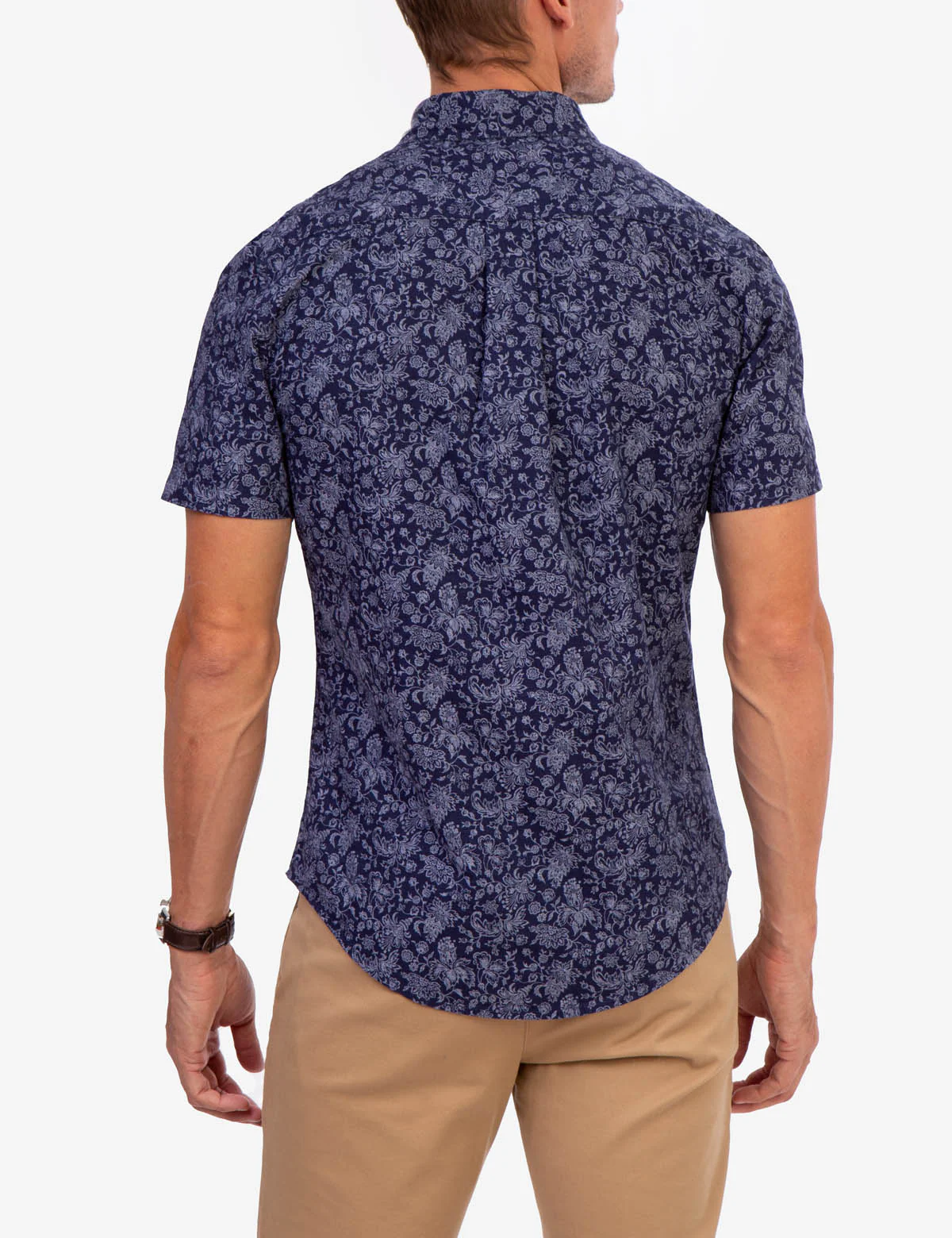 PRINTED FLORAL SLUB CANVAS SHIRT - Image 5