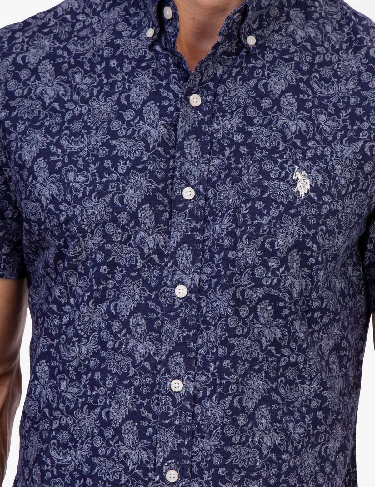PRINTED FLORAL SLUB CANVAS SHIRT - Image 6