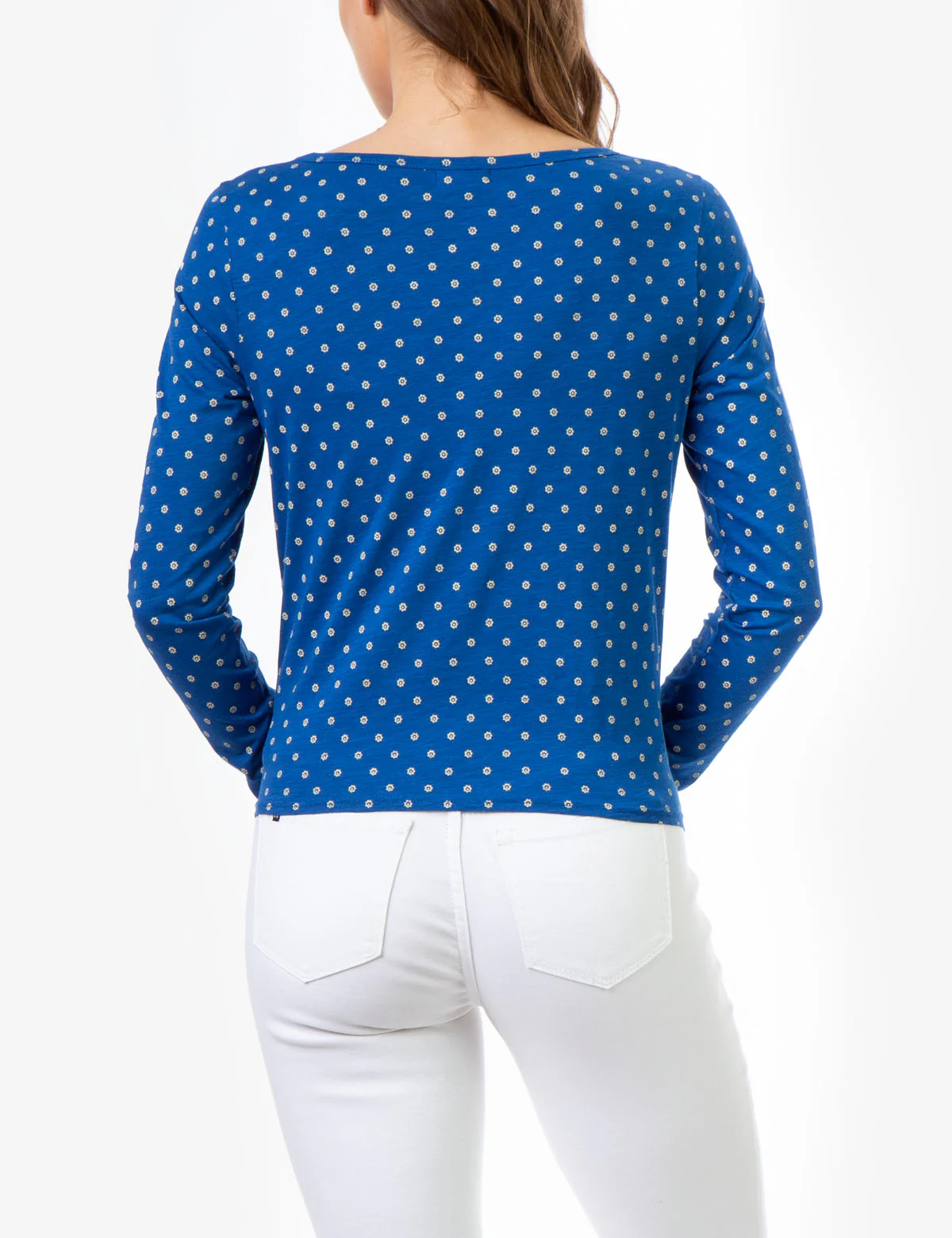 PRINTED LONG SLEEVE KNOT SHIRT - Image 9